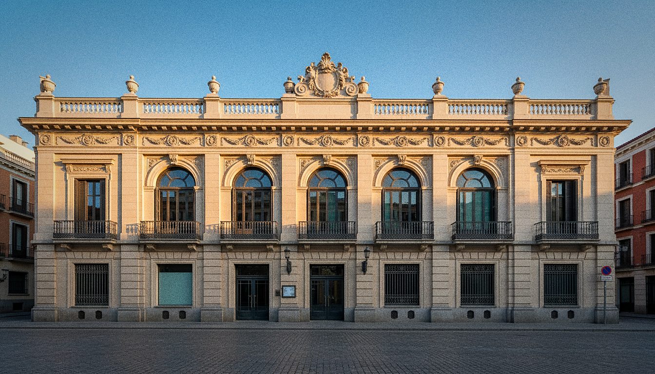 Fachada del Teatro Pavón de noche en la calle de Embajadores, Madrid